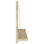 vidaXL Miroir de salle de bain Chêne sonoma 90x10 5x37 cm Aggloméré