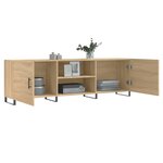 vidaXL Meuble TV chêne sonoma 150x30x50 cm bois d'ingénierie