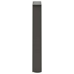 vidaXL Pieds de table basse en forme de V  2 pièces  anthracite  38 x (42-43 3) cm  acier
