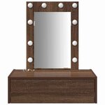 vidaXL Table de Toilette Marron 60 x 40 x 70 cm Bois d'ingénierie