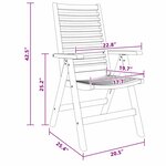 vidaXL Chaises de jardin Pliant Marron 52 x 64 5 x 108 cm