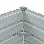 vidaXL Lit surélevé de jardin Marron 100x40x45 cm Acier galvanisé