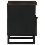 vidaXL Cabinet de chevet Noyer 40 x 33 x 46 cm bois de manguier massif