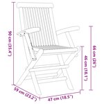 vidaXL Ensemble de salle à manger pour jardin 7 Pièces Marron