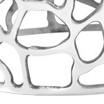 vidaXL Table basse Aluminium moulé 70x30 cm Argenté