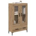 vidaXL Haut Armoire avec tiroir Chêne artisanal 69 5 x 31 x 115 cm