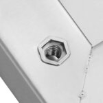 vidaXL Étagères murales 2 Pièces 75x23 5x3 cm argenté acier inoxydable