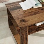 vidaXL Table basse Bois ancien 64 x 54 x 44 cm Bois d'ingénierie