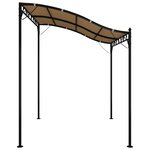 vidaXL Auvent taupe 2x2 3 m 180 g/m² tissu et acier
