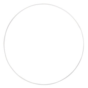 Anneau en métal revêtu 60cm blanc