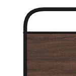 vidaXL Cadre de lit sans matelas 107x203 cm chêne marron
