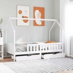 vidaXL Cadre de lit enfants avec tiroirs sans matelas 80x200 cm bois
