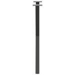 vidaXL Pieds de table à manger en forme de X  2 pièces  anthracite  57 x (72-73) cm  acier