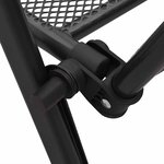 vidaXL Chaises pliables en maille lot de 4 Acier Anthracite