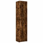 vidaXL Armoire de rangement mince chêne fumé 50x42 5x225 cm