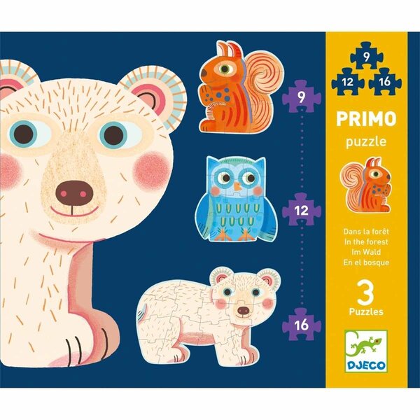 Djeco DJ07143 - Primo puzzle dans la forêt