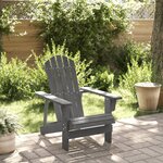 vidaXL Chaise Adirondack gris 69x85x90 5 cm bois massif de sapin