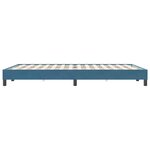 vidaXL Cadre de lit sans matelas bleu foncé 140x220 cm velours