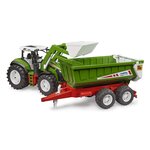 Bruder 03452 - Roadmax tracteur avec chargeur avant et remorque basculante