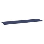 vidaXL Coussin de banc de jardin bleu marine 200x50x4 cm tissu oxford