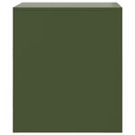 vidaXL Table de chevet vert 34 5x39x44 cm acier