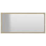 vidaXL Miroir de salle de bain Chêne sonoma 80x1 5x37 cm Aggloméré