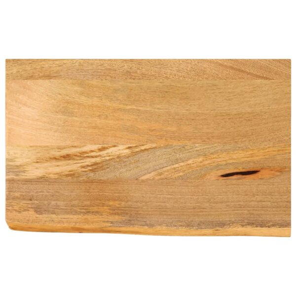 vidaXL Dessus de table à bord vivant 50x40x3 8 cm bois massif manguier