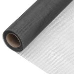 vidaXL Écran en treillis Fibre de verre 80x2000 cm Noir