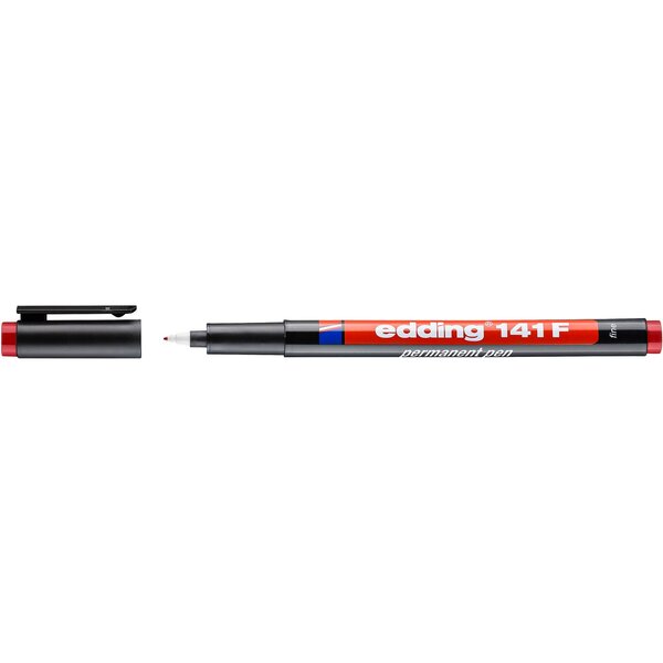 Feutre Permanent 141F Rouge Pointe Fine 0 6 mm EDDING
