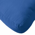 vidaXL Coussins de palette lot de 2 bleu royal tissu