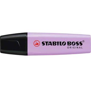 Surligneur BOSS ORIGINAL Pastel Pte Biseautée 2 - 5 mm Lilas Pastel STABILO