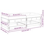 vidaXL Repose-pieds de jardin avec coussins lot de 2 bois pin massif