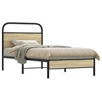 vidaXL Cadre de lit sans matelas 80x200cm chêne sonoma bois ingénierie