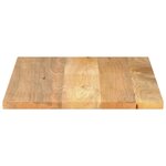 vidaXL Dessus de table 80x70x2 5 cm rectangulaire bois massif manguier