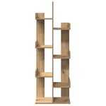 vidaXL Bibliothèque chêne artisanal 48x25 5x140 cm bois d'ingénierie