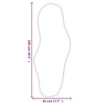 vidaXL Miroir mural Doré 100x45 cm