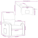 vidaXL Fauteuil inclinable Rouge bordeaux Tissu