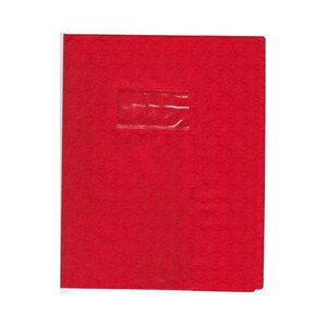 Protège-cahier Grain Losange 18/100ème 17x22 Rouge CALLIGRAPHE