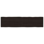 vidaXL Dessus de table bois massif traité bordure assortie