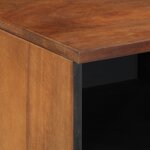 vidaXL Meuble TV 100x33x46 cm en bois massif de manguier