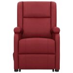 vidaXL Fauteuil Rouge bordeaux Similicuir