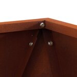 vidaXL Jardinière Rouillé 40 x 40 x 40 cm