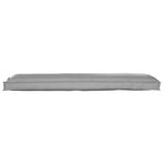 vidaXL Coussin pour banc de palette Gris 150 x 40 x 8 cm Tissu Oxford
