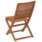 vidaXL Chaises pliables de jardin lot de 4 gris bois d'acacia massif