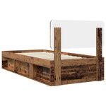 vidaXL Cadre de lit Bois ancien 90 x 190 cm Pin massif