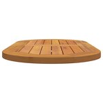 vidaXL Plateau de Table 80x40x2 2 cm Ovale en Bois Massif d'Acacia