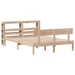vidaXL Cadre de lit sans matelas 120x190 cm bois de pin massif
