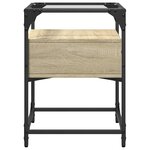 vidaXL Tables de chevet 2 Pièces chêne sonoma 40x40x55 cm bois ingénierie