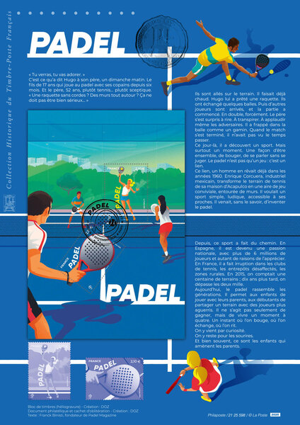 Document philatélique - Sports - Padel