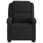 vidaXL Fauteuil inclinable électrique noir velours
